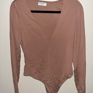 Babaton Women's Tan contour bodysuit